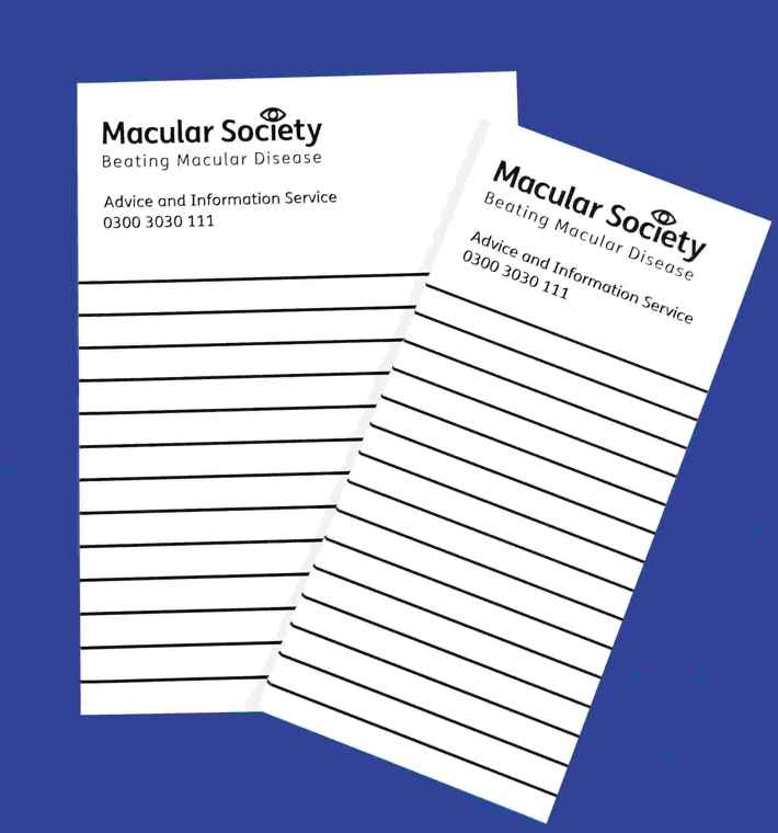 White Writing Pads Dark Blue 1