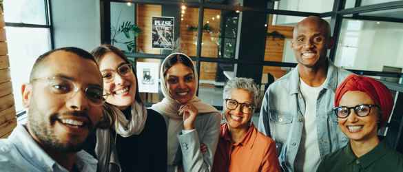 Volunteer Group smiling