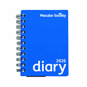 Picture of Large print 2026 blue diary