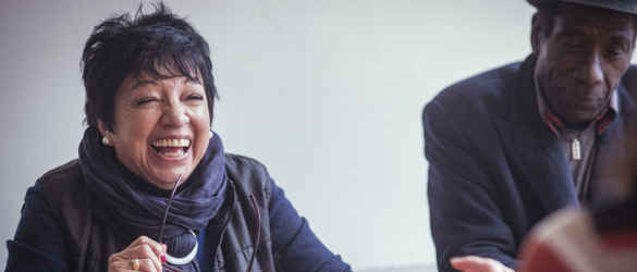 Macular Society member laughing